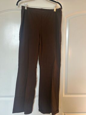Women with Control Brown Pull-On Pants